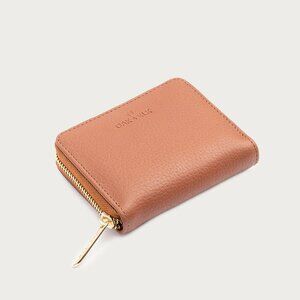Genuine Leather Small Wallet - Color Tan